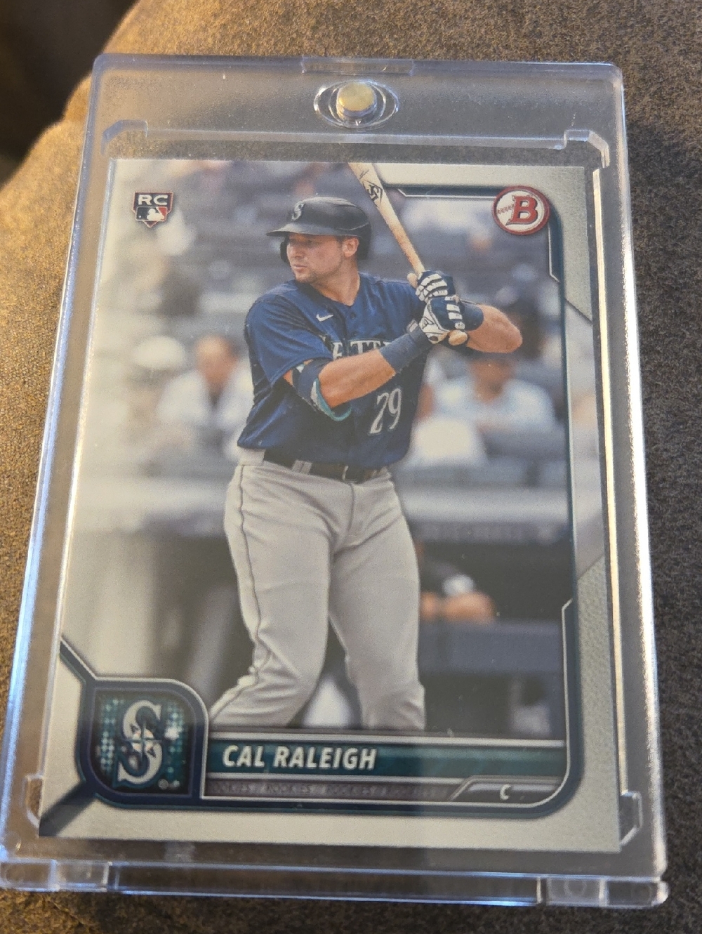 2021 BOWMAN CAL RALEIGH RC / MAGNETIC CARD HOLDER